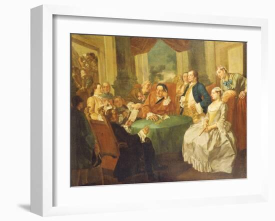 The Marriage Contract-Gaspare Traversi-Framed Premium Giclee Print