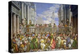 The Marriage Feast at Cana, about 1562/63-Paolo Veronese-Stretched Canvas