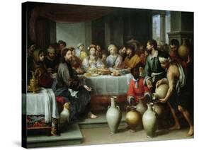 The Marriage Feast at Cana, C.1665-75-Bartolome Esteban Murillo-Stretched Canvas