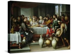 The Marriage Feast at Cana, C.1665-75-Bartolome Esteban Murillo-Stretched Canvas