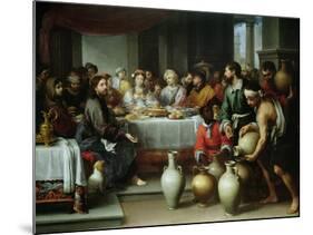 The Marriage Feast at Cana, C.1665-75-Bartolome Esteban Murillo-Mounted Giclee Print