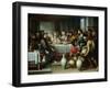 The Marriage Feast at Cana, C.1665-75-Bartolome Esteban Murillo-Framed Premium Giclee Print