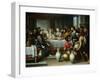 The Marriage Feast at Cana, C.1665-75-Bartolome Esteban Murillo-Framed Premium Giclee Print