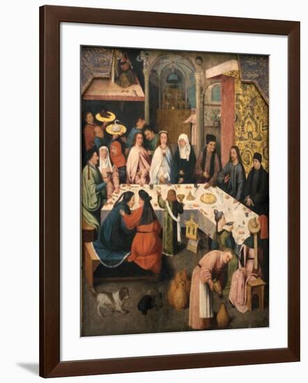 The Marriage Feast at Cana, Ca 1550-1565-Hieronymus Bosch-Framed Giclee Print