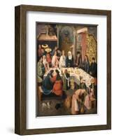 The Marriage Feast at Cana, Ca 1550-1565-Hieronymus Bosch-Framed Giclee Print