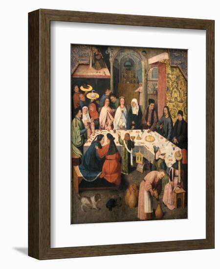 The Marriage Feast at Cana, Ca 1550-1565-Hieronymus Bosch-Framed Giclee Print