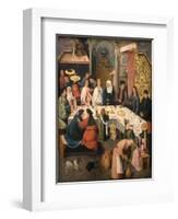 The Marriage Feast at Cana, Ca 1550-1565-Hieronymus Bosch-Framed Giclee Print