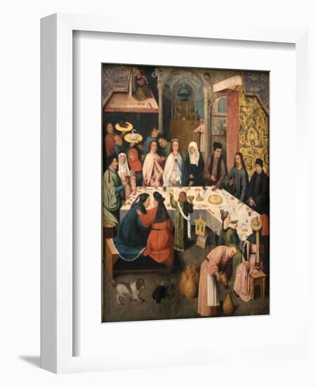 The Marriage Feast at Cana, Ca 1550-1565-Hieronymus Bosch-Framed Giclee Print