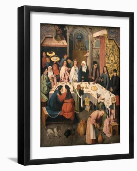 The Marriage Feast at Cana, Ca 1550-1565-Hieronymus Bosch-Framed Giclee Print