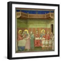 The Marriage Feast at Cana, circa 1305-Giotto di Bondone-Framed Giclee Print