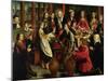 The Marriage Feast at Cana, circa 1500-03-Gerard David-Mounted Giclee Print