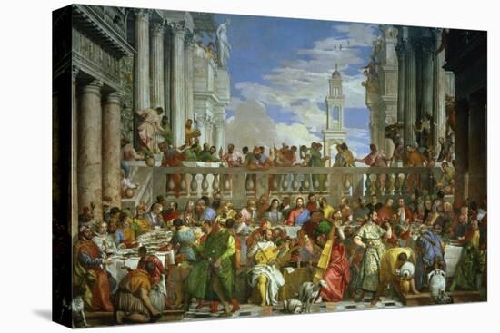 The Marriage Feast at Cana, circa 1562-Paolo Veronese-Stretched Canvas