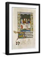 The Marriage Feast at Cana, Early 14th Century-null-Framed Giclee Print