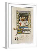 The Marriage Feast at Cana, Early 14th Century-null-Framed Giclee Print