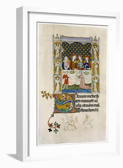 The Marriage Feast at Cana, Early 14th Century-null-Framed Giclee Print