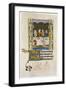The Marriage Feast at Cana, Early 14th Century-null-Framed Premium Giclee Print