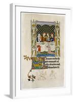 The Marriage Feast at Cana, Early 14th Century-null-Framed Giclee Print