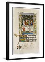 The Marriage Feast at Cana, Early 14th Century-null-Framed Giclee Print