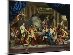 The Marriage Feast of Peleus and Thetis-Gerard De Lairesse-Mounted Giclee Print