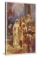 The Marriage of Arthur and Guinevere-null-Stretched Canvas