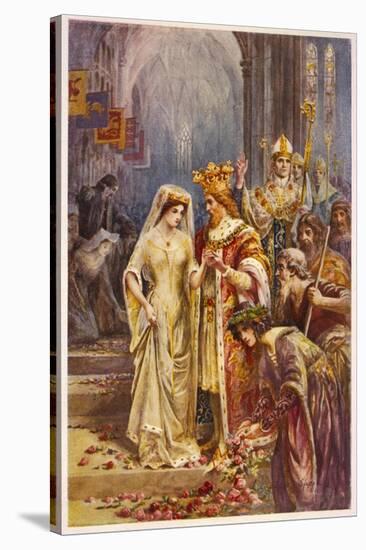 The Marriage of Arthur and Guinevere-null-Stretched Canvas