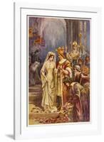 The Marriage of Arthur and Guinevere-null-Framed Art Print