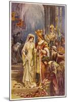 The Marriage of Arthur and Guinevere-null-Mounted Art Print