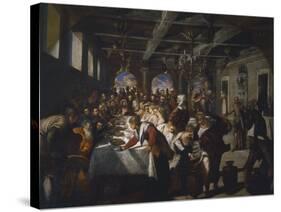 The Marriage of Cana-Jacopo Robusti-Stretched Canvas