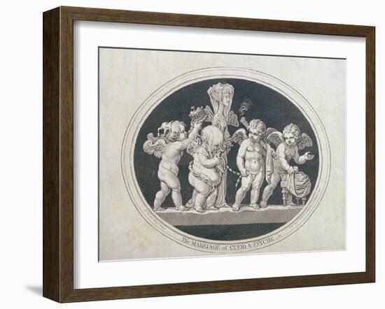 The Marriage of Cupid and Psyche, 1797-James Gillray-Framed Giclee Print