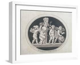 The Marriage of Cupid and Psyche, 1797-James Gillray-Framed Giclee Print