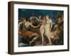 The Marriage of Cupid and Psyche, c.1550-Andrea Schiavone-Framed Giclee Print