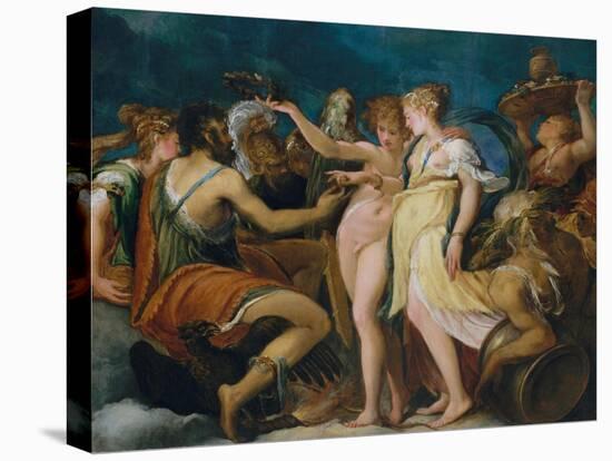 The Marriage of Cupid and Psyche, c.1550-Andrea Schiavone-Stretched Canvas