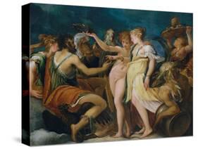 The Marriage of Cupid and Psyche, c.1550-Andrea Schiavone-Stretched Canvas