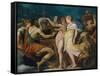 The Marriage of Cupid and Psyche, c.1550-Andrea Schiavone-Framed Stretched Canvas