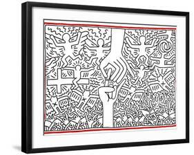 The Marriage of Heaven and Hell, 1984-Keith Haring-Framed Giclee Print