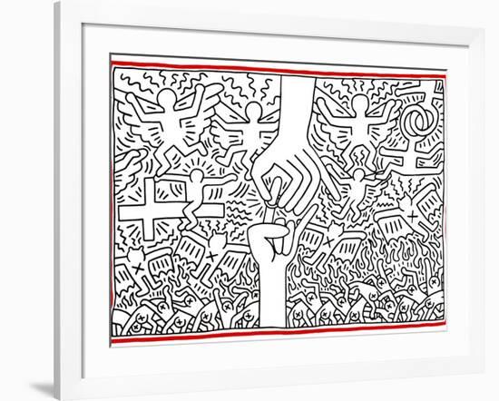 The Marriage of Heaven and Hell, 1984-Keith Haring-Framed Giclee Print