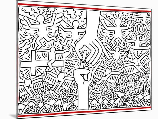 The Marriage of Heaven and Hell, 1984-Keith Haring-Mounted Giclee Print