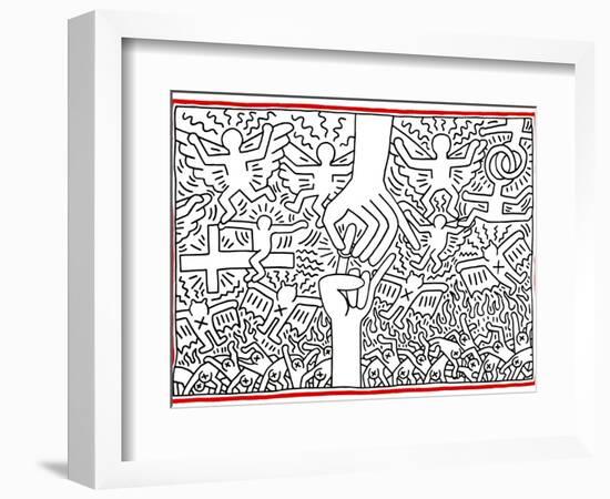 The Marriage of Heaven and Hell, 1984-Keith Haring-Framed Giclee Print