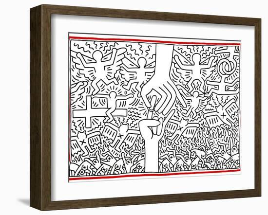 The Marriage of Heaven and Hell, 1984-Keith Haring-Framed Giclee Print