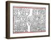 The Marriage of Heaven and Hell, 1984-Keith Haring-Framed Giclee Print