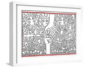 The Marriage of Heaven and Hell, 1984-Keith Haring-Framed Giclee Print