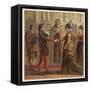 The Marriage of Henry V of England and Catherine de Valois the Daughter of Charles VI of France-Joseph Kronheim-Framed Stretched Canvas
