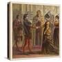 The Marriage of Henry V of England and Catherine de Valois the Daughter of Charles VI of France-Joseph Kronheim-Stretched Canvas