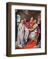 The Marriage of King Arthur and Queen Guinevere, Illustration for 'Children's Stories from…-John Henry Frederick Bacon-Framed Giclee Print