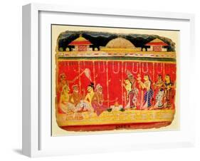 The Marriage of Krishna's Parents-null-Framed Giclee Print