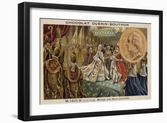 The Marriage of Louis XV of France and Marie Leszczynska, 1725-null-Framed Giclee Print