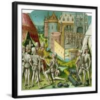 The Marriage of Margrave Sigismund of Brandenburg to Mary of Hungary, Late 15th Century-Loyset Liédet-Framed Giclee Print