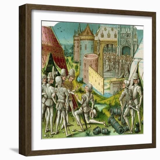 The Marriage of Margrave Sigismund of Brandenburg to Mary of Hungary, Late 15th Century-Loyset Liédet-Framed Giclee Print