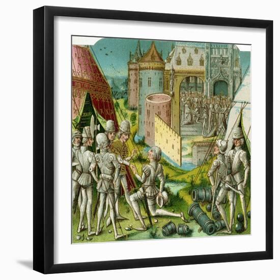 The Marriage of Margrave Sigismund of Brandenburg to Mary of Hungary, Late 15th Century-Loyset Liédet-Framed Giclee Print