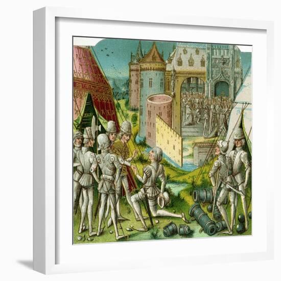 The Marriage of Margrave Sigismund of Brandenburg to Mary of Hungary, Late 15th Century-Loyset Liédet-Framed Giclee Print